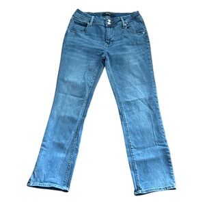 Hudson Straight Leg Flap Pocket Detail Jeans | Medium Blue Wash | Size 8
